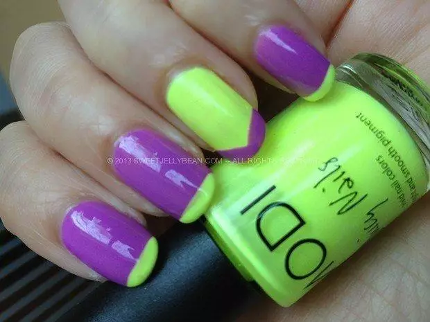 neon summer nails