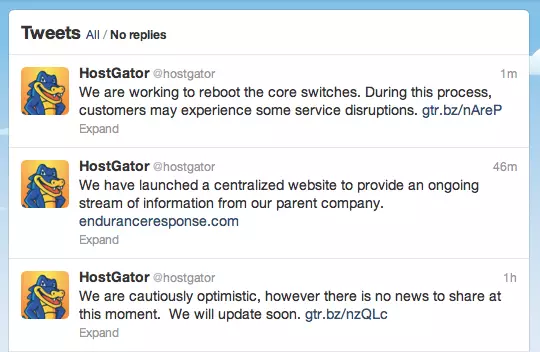 network outage, hostgator 