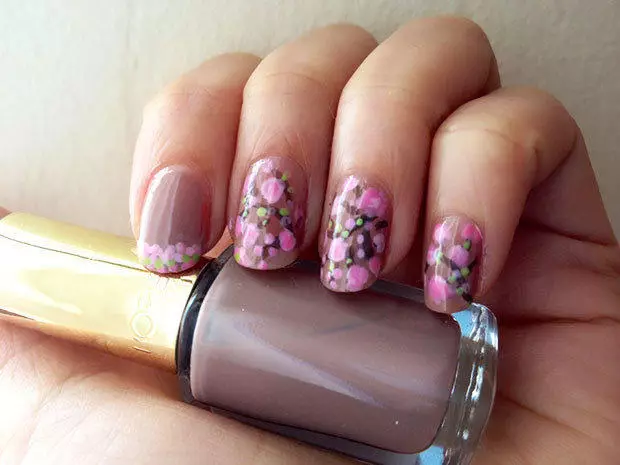 Cherry Blossom Nail Art