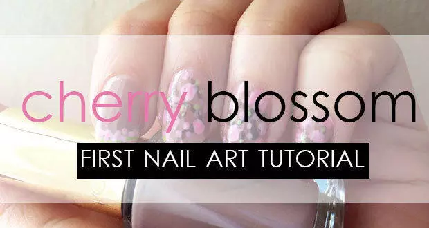 Cherry Blossom Nail Art