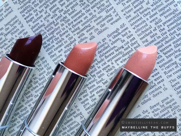 Maybelline The Buffs Nude Lipsticks Review