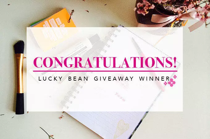 Lucky Bean Giveaway Winner