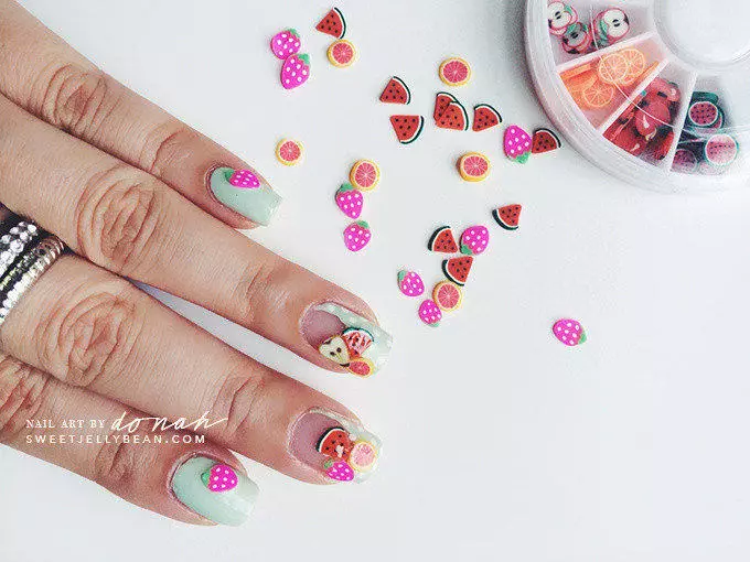 fimo nail art design