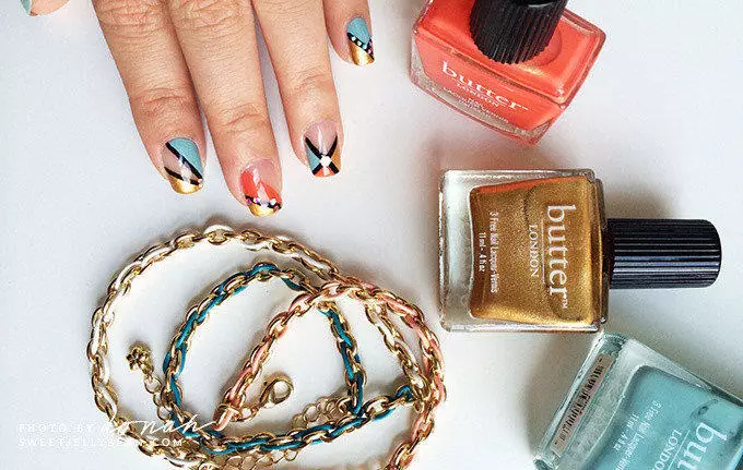 butter London Brilliant Bronze Collection Nail Art