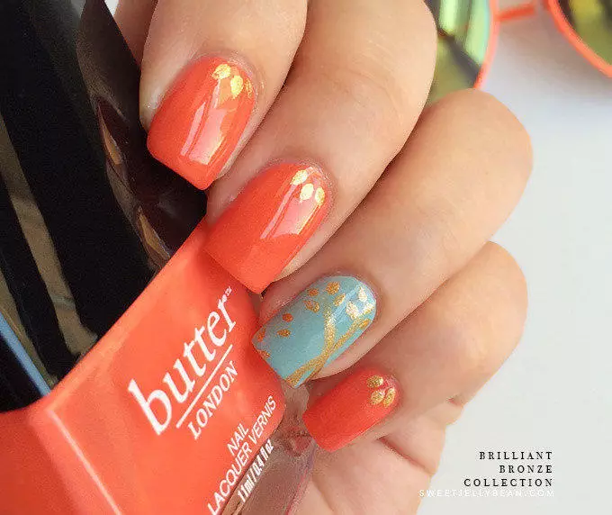 butter London Brilliant Bronze Collection Nail Art