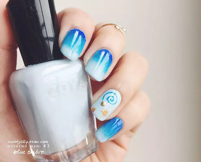 Grey and white ombre | Ombre acrylic nails, Squoval nails, Ombre nails