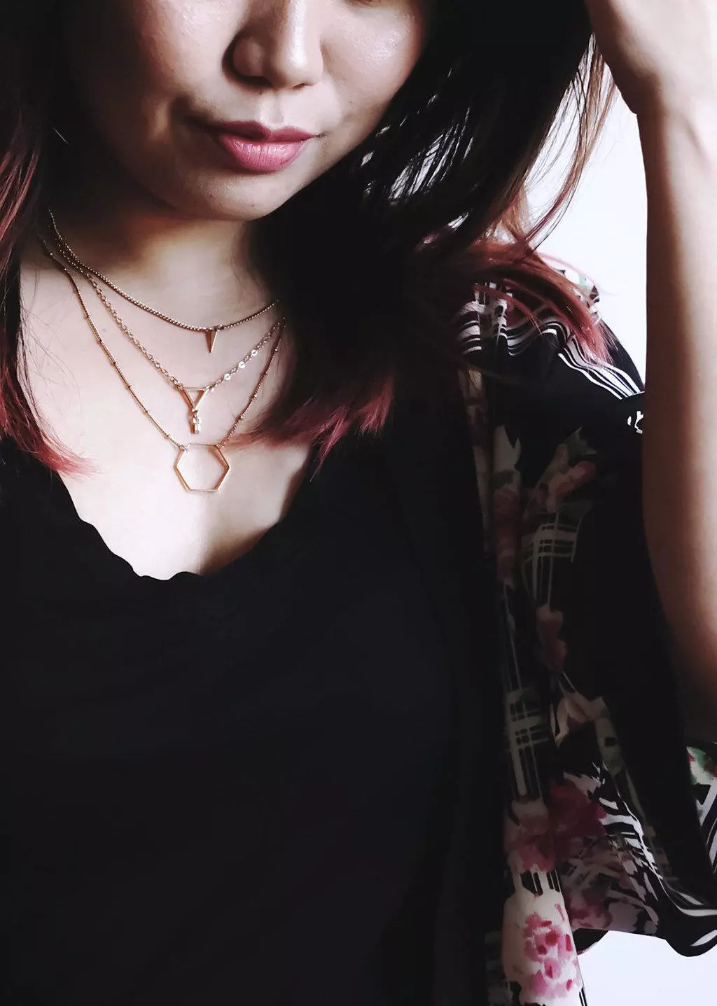 Layered Geometric Necklace