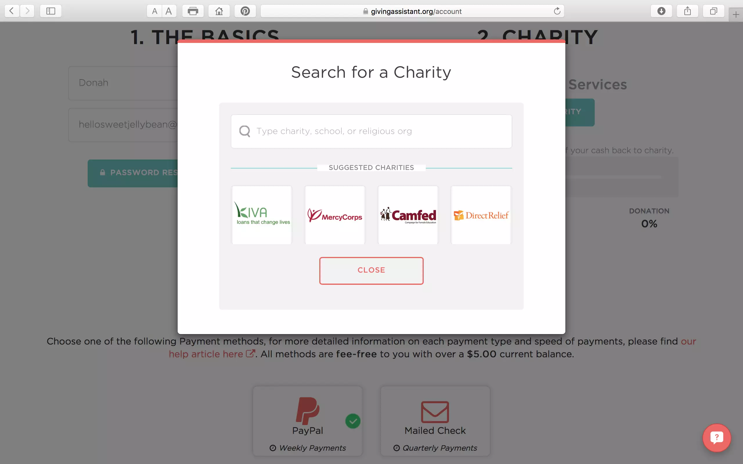 Giving Assistant Charity 1